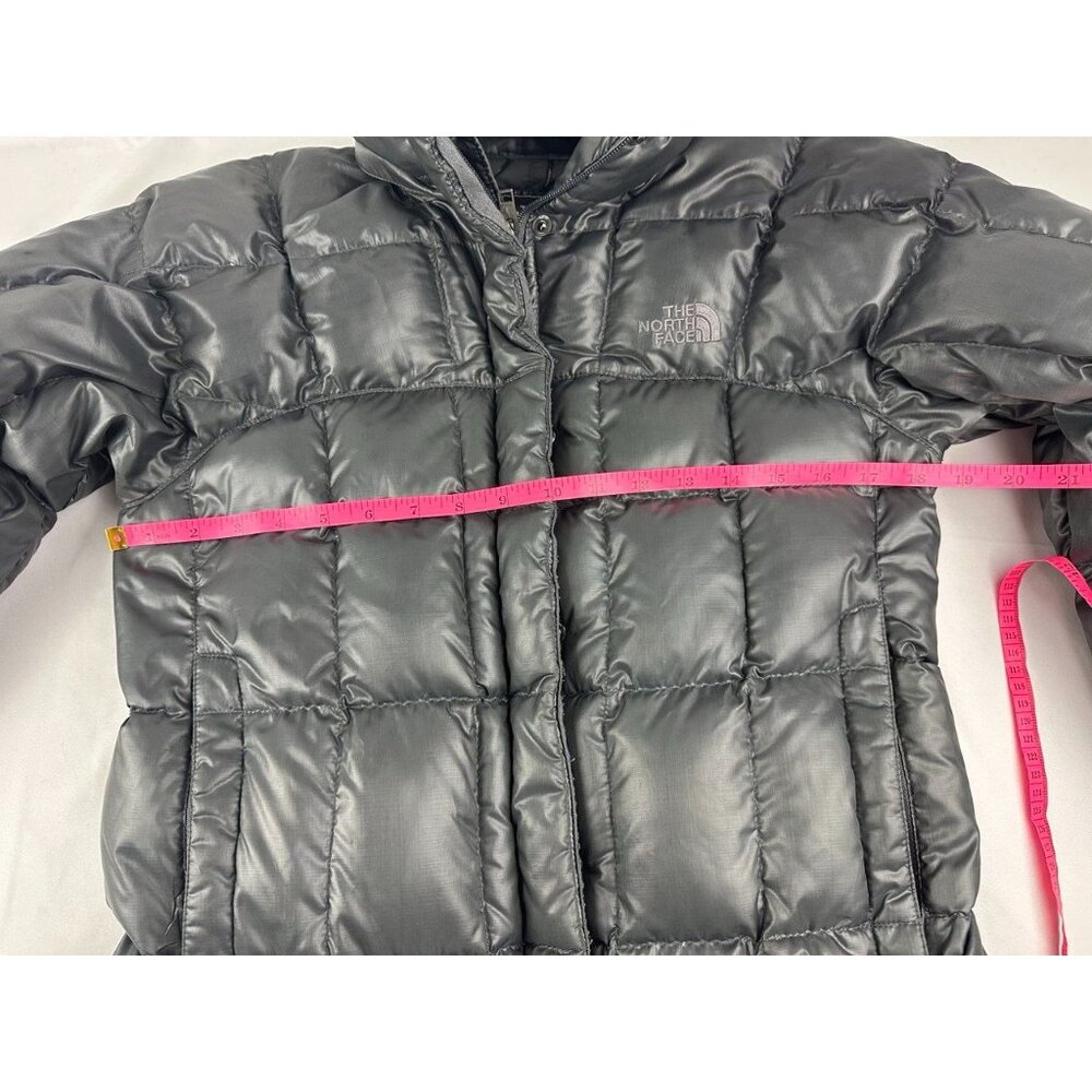 The North Face Womens 600 Down Zip Puffer Jacket Parka Coat Gray Small S - Picture 9 of 9